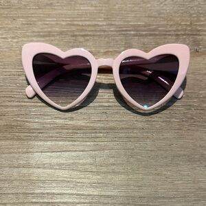 Heart Shaped Pink Sunglasses